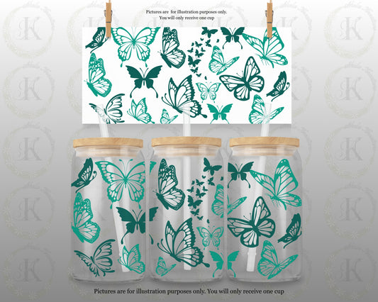 Butterflies - Teal