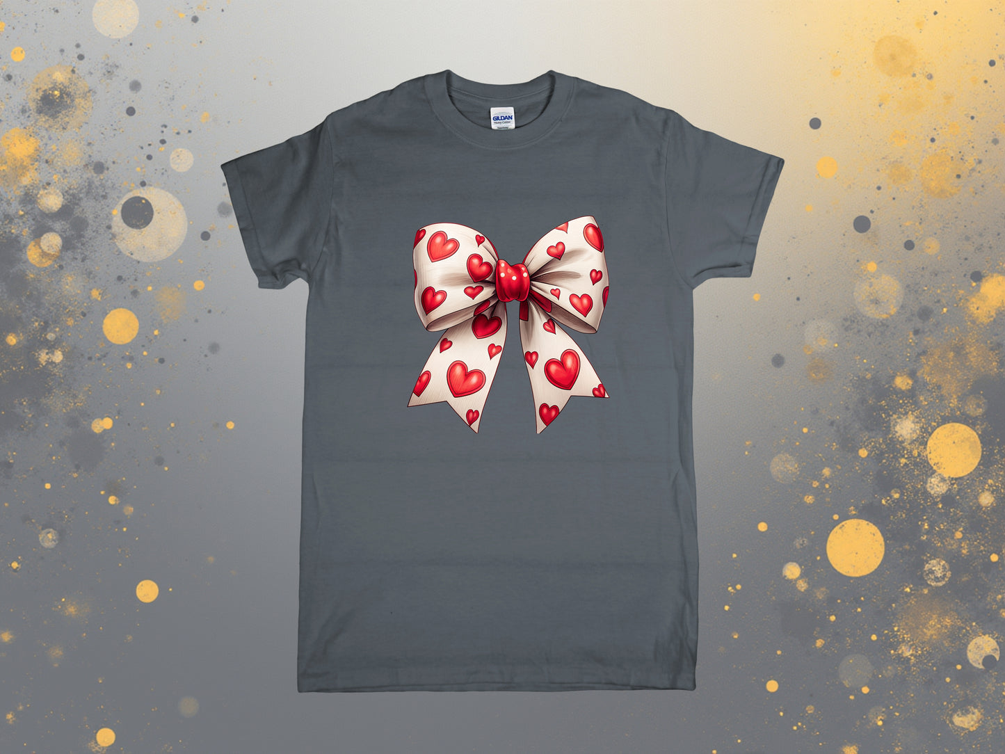 Red Heart Bow Valentine T-Shirt