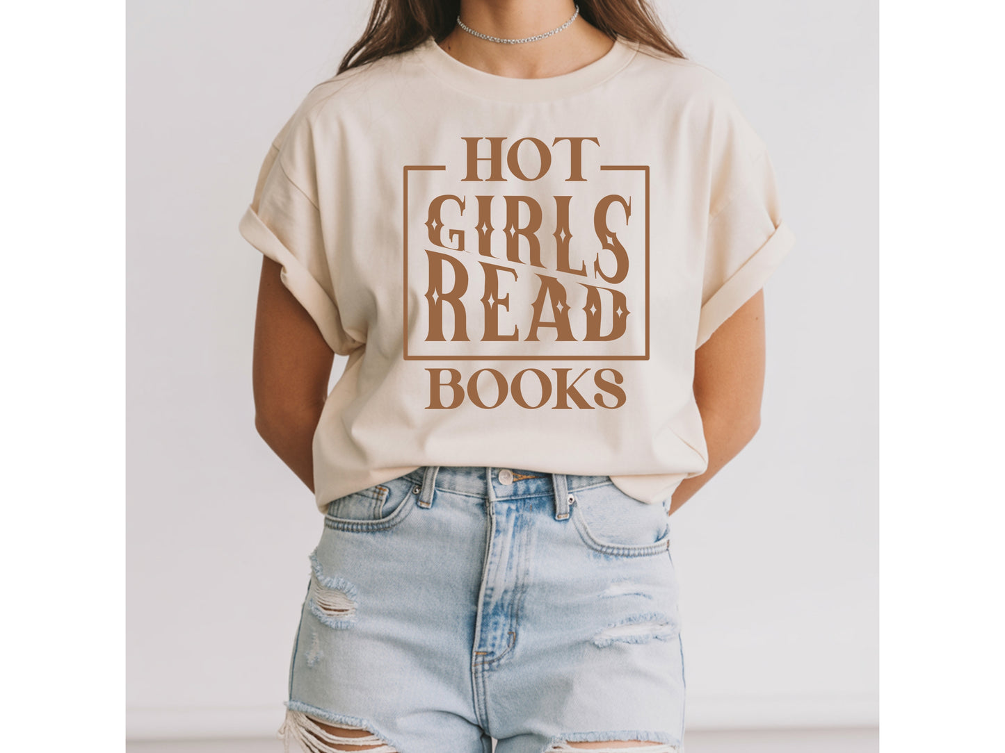 Hot Girls Read Books — Vintage Western Graphic T-Shirt