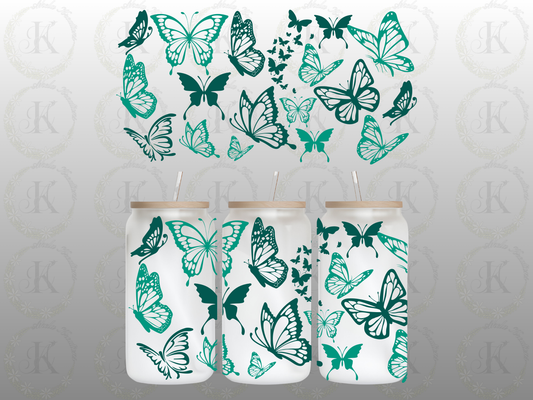 Butterflies - Teal