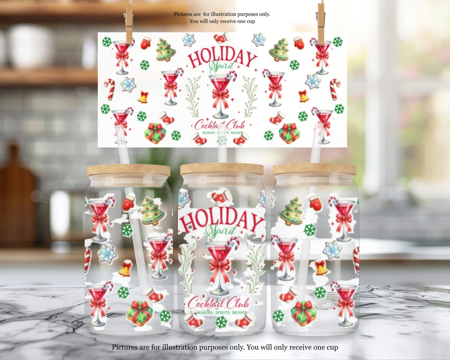 Holiday Cocktail Club Cup