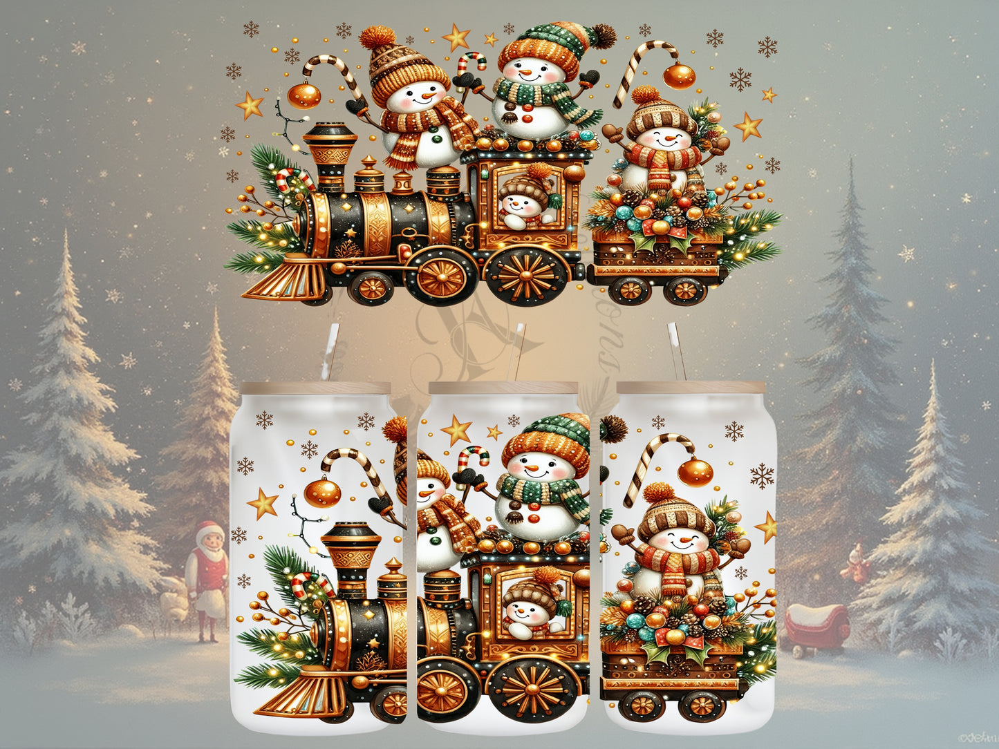 Festive Snowman Train