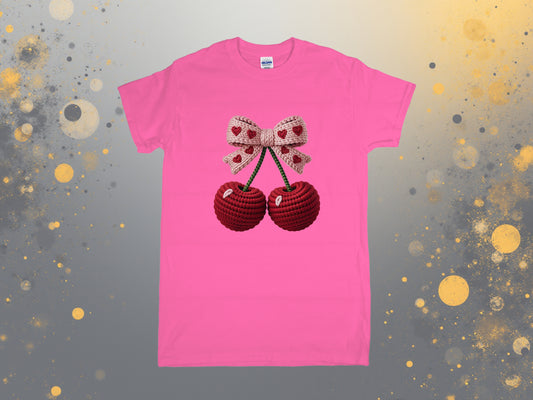 🍒🎀 Crochet Cherry Bow