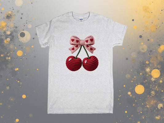 🍒🎀 Crochet Cherry Bow