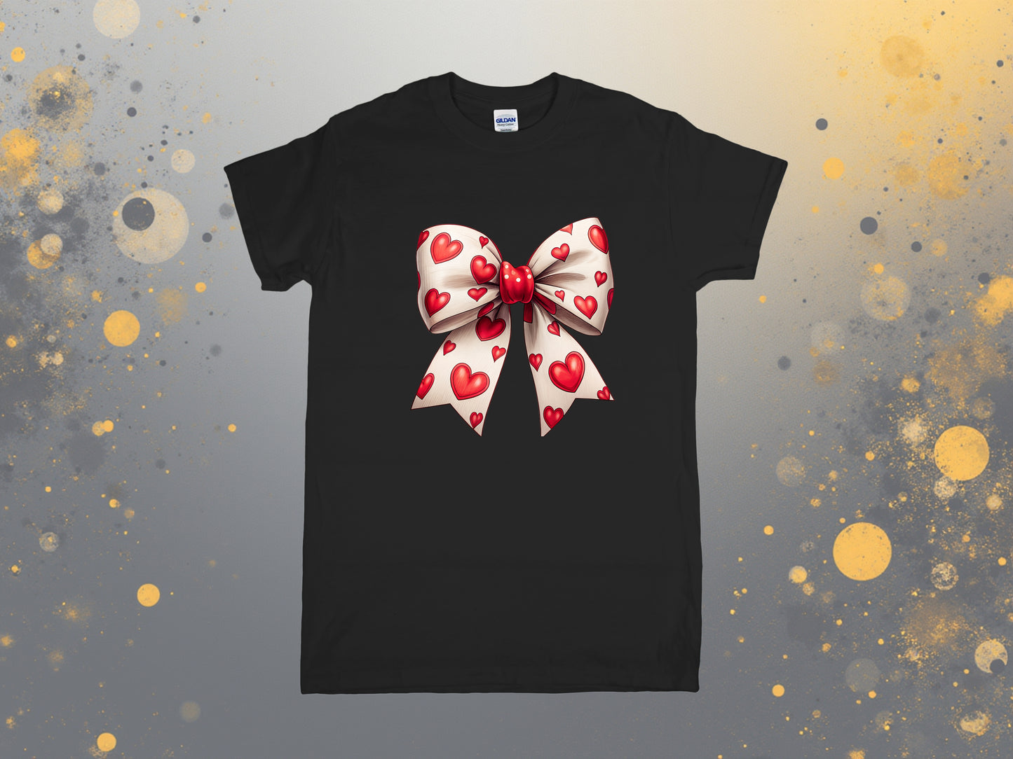 Red Heart Bow Valentine T-Shirt