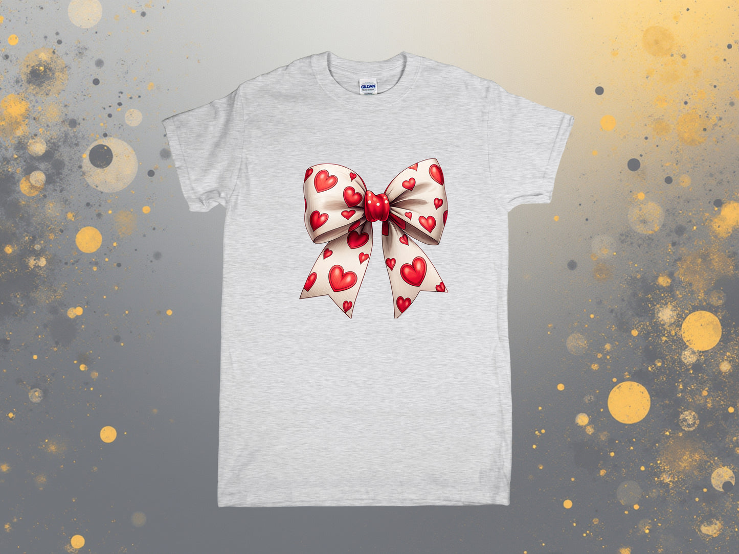 Red Heart Bow Valentine T-Shirt