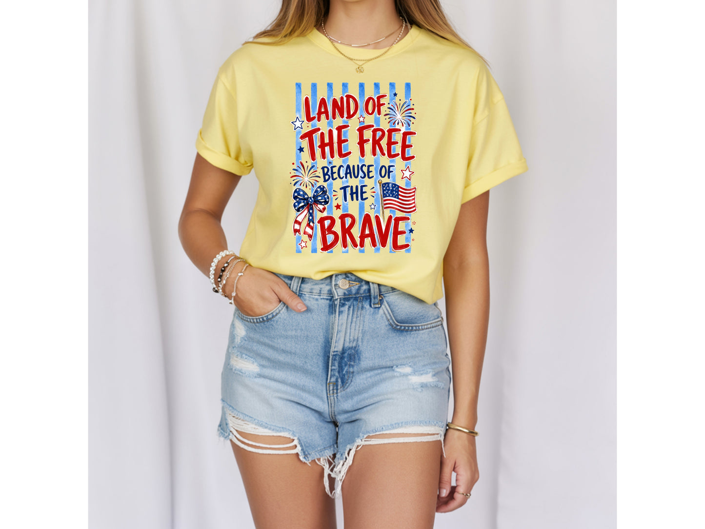 Land of the Free Because of the Brave T-Shirt