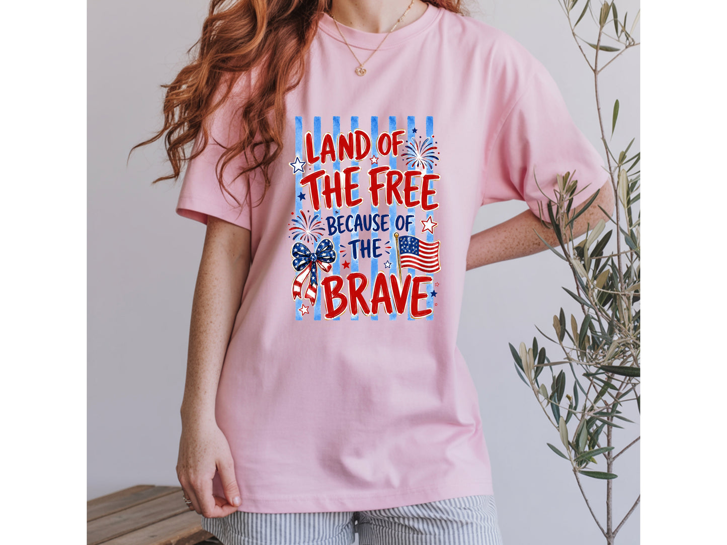 Land of the Free Because of the Brave T-Shirt