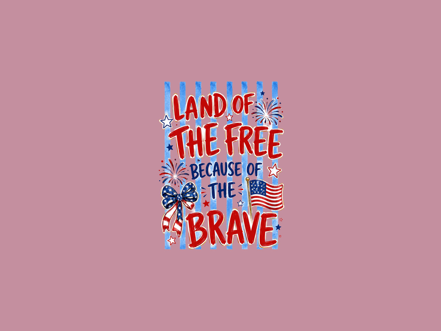 Land of the Free Because of the Brave T-Shirt