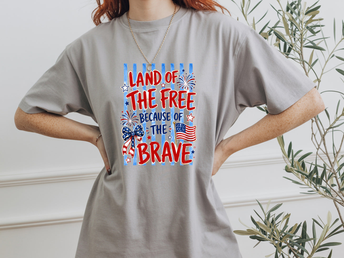 Land of the Free Because of the Brave T-Shirt