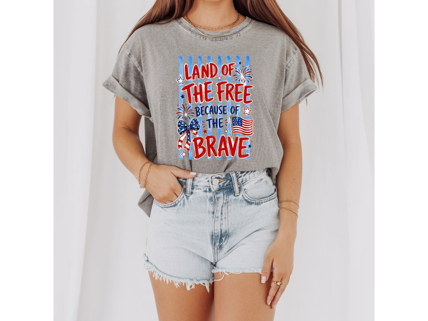 Land of the Free Because of the Brave T-Shirt