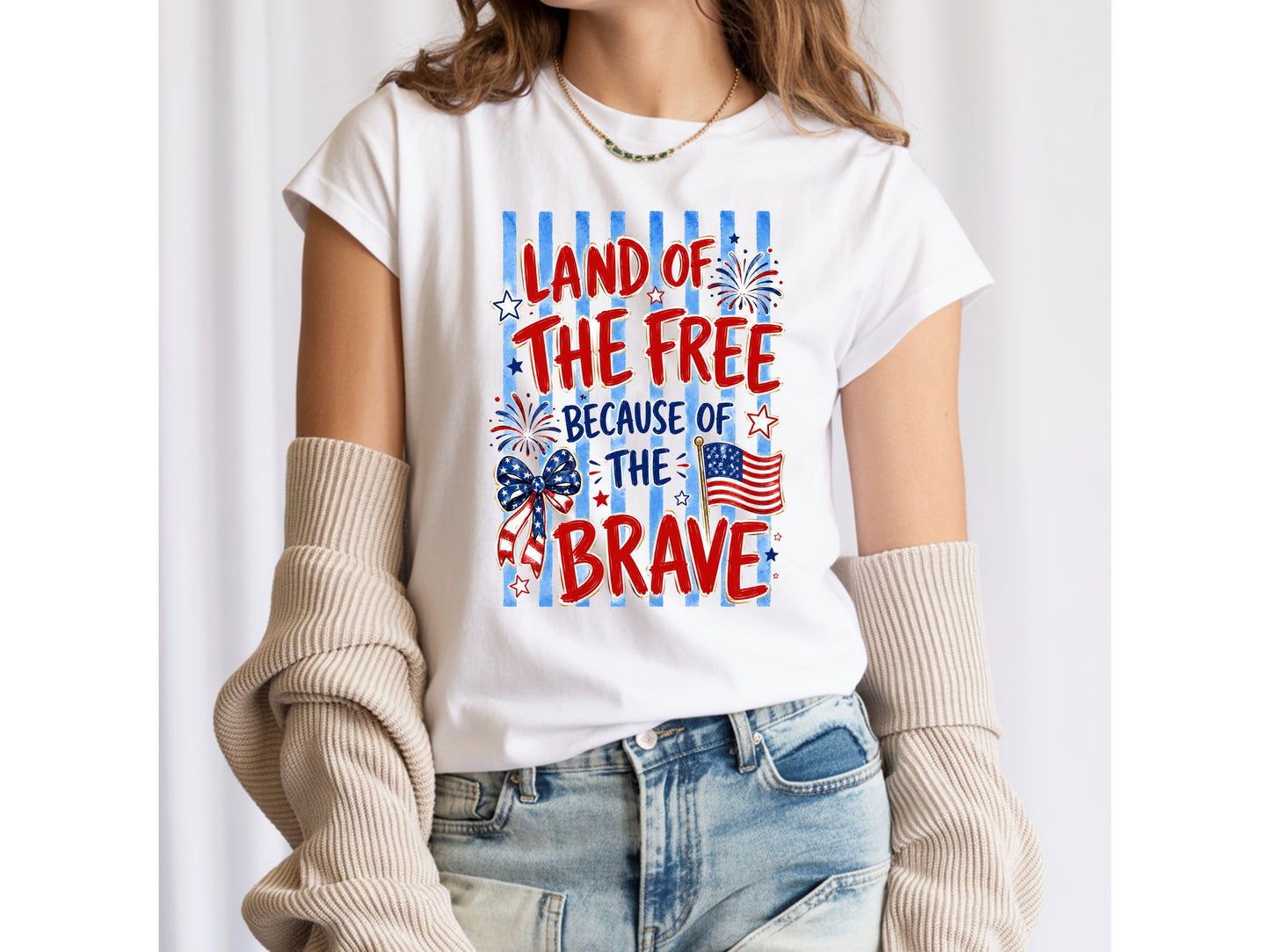 Land of the Free Because of the Brave T-Shirt