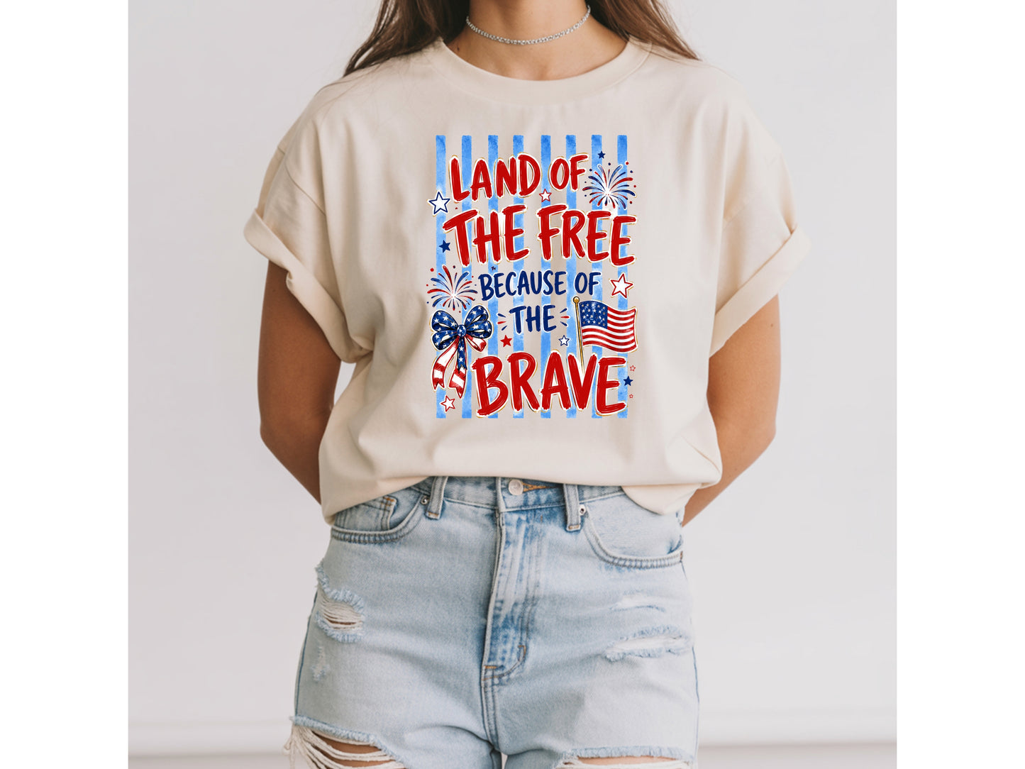 Land of the Free Because of the Brave T-Shirt