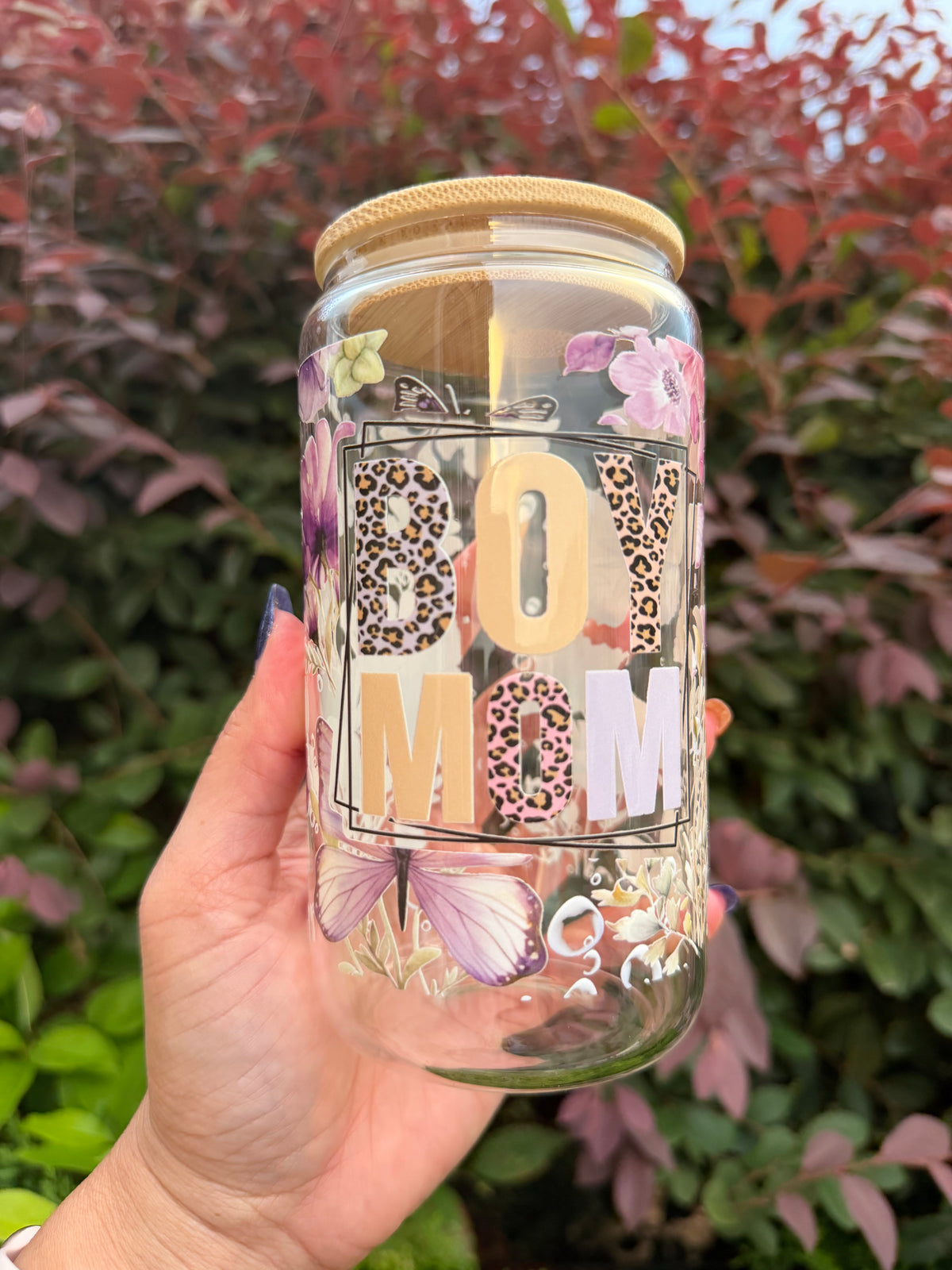 Boy Mom Floral Butterfly